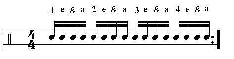 how to count sixteenth note
